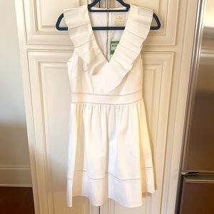 NWT Kate Spade white v-neck dress